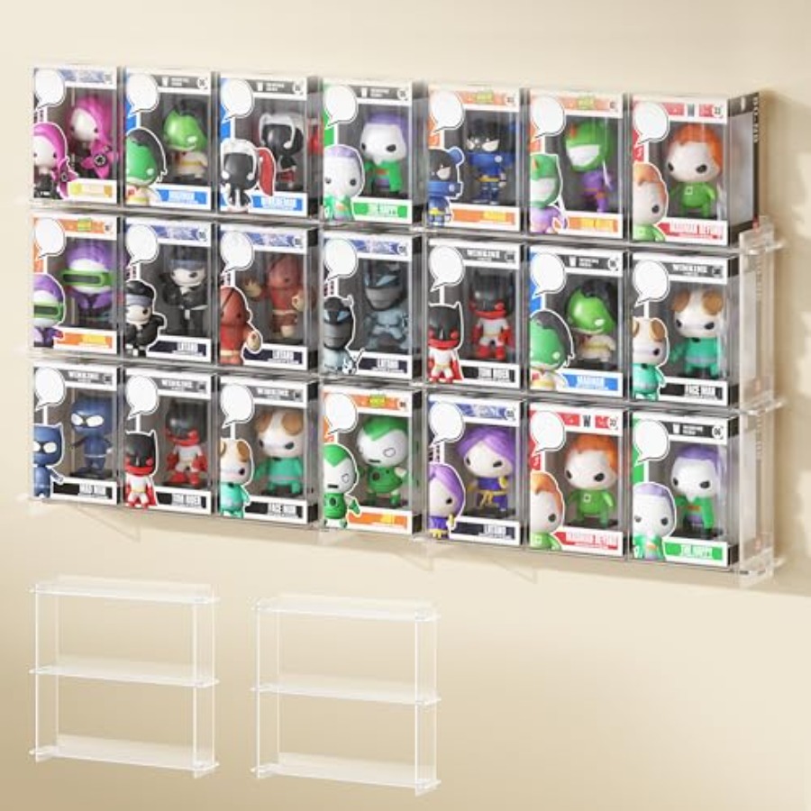 Pop Display Shelf - Wall Display Shelves Compatible with 21