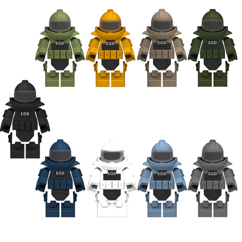 Lego Minifigure Holder - Disposal Suit SWAT Special Forces Military