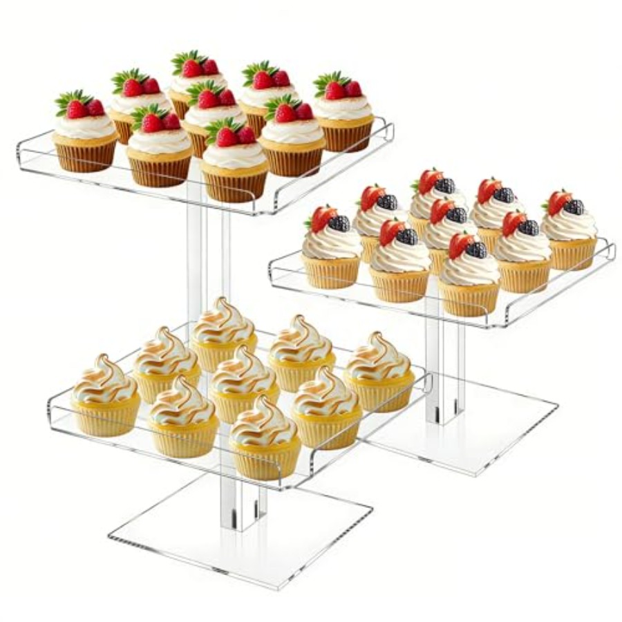 3 Tiered Serving Tray Set for  - Display Risers Set recensie en prijs