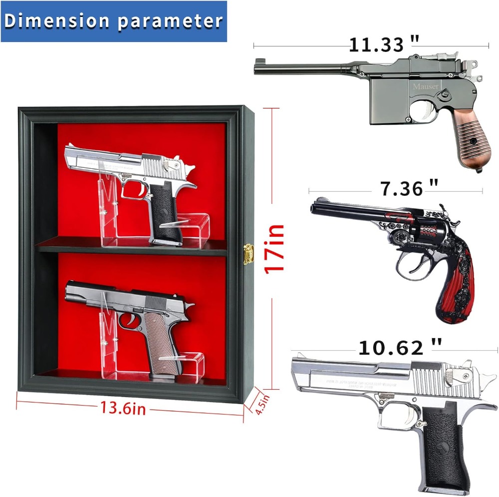 Lockable Wall Mount Gun Displa - Display Case Acrylic recensie en prijs