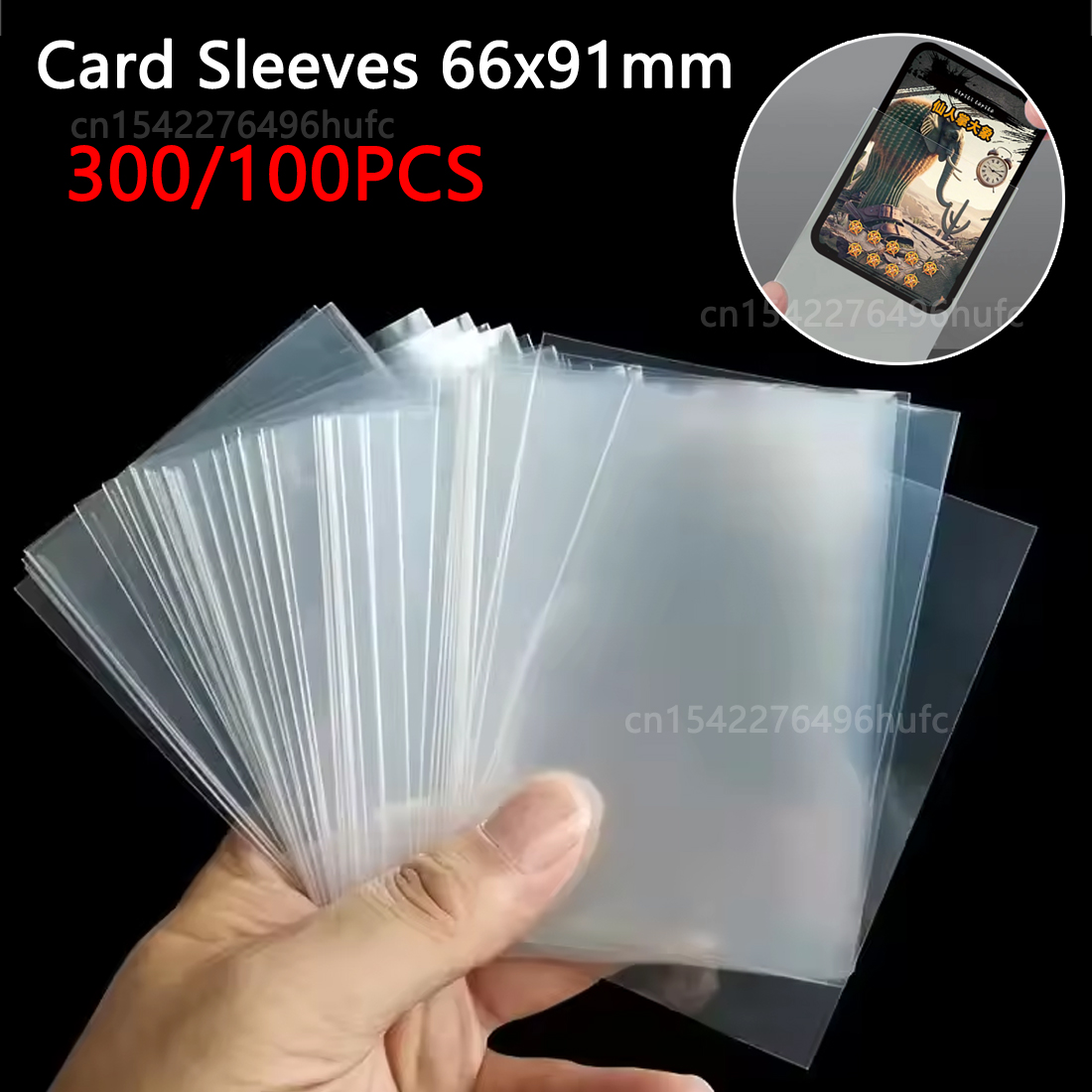 300/100Pcs 66*91mm Card Sleeve - Card Penny Sleeve recensie en prijs