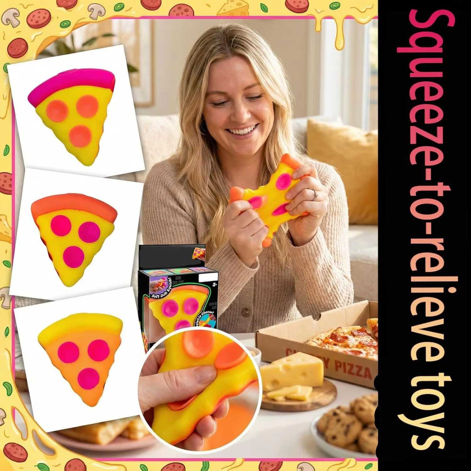 Schylling Needoh pizza Stress  - Fidget Cube Original recensie en prijs