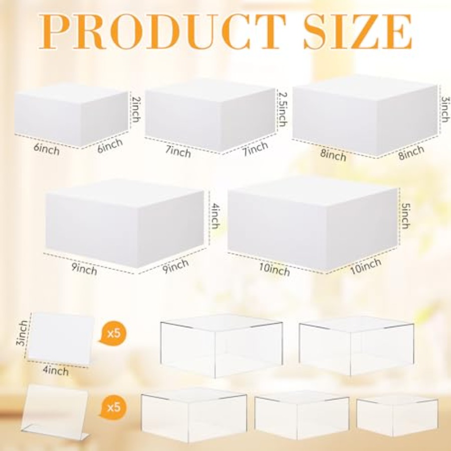 Buffet Risers Set of 10 Acryli - Display Risers Set recensie en prijs