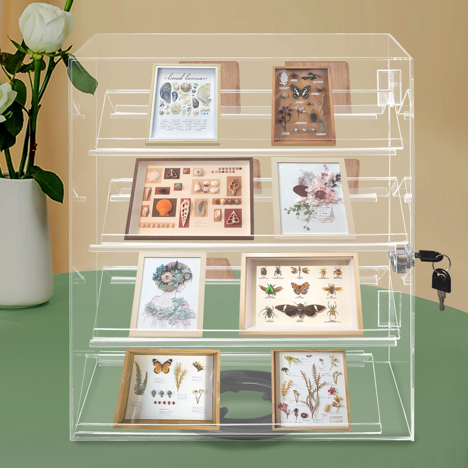 360° Rotating Clear Acrylic Di - Display Case Acrylic recensie en prijs