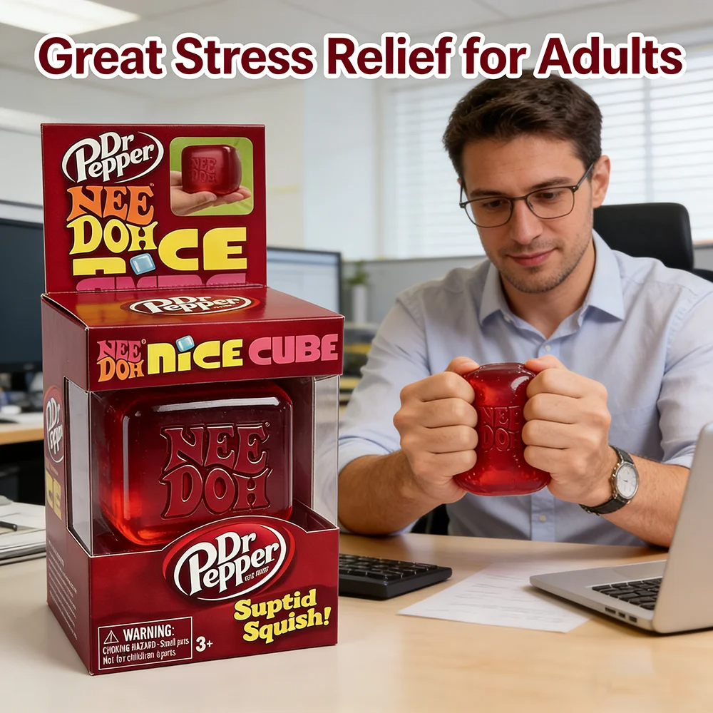 =* Dr Pepper x NeeDoh Nice Cub - Fidget Cube Original recensie en prijs