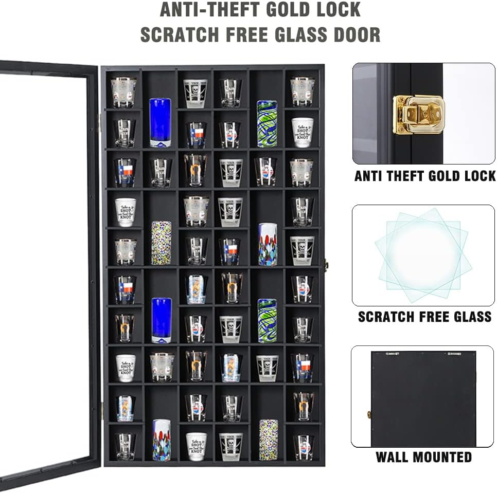 Large Shot Glass Display Case, - Display Case Acrylic recensie en prijs