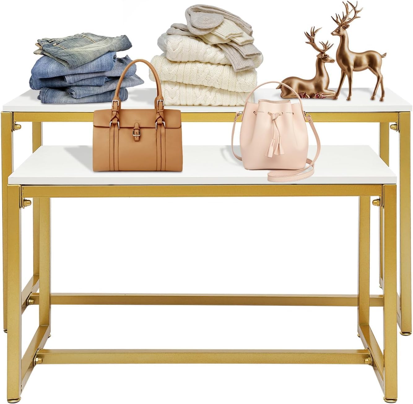 2-Piece Set Gold Modern Nestin - Display Risers Set recensie en prijs