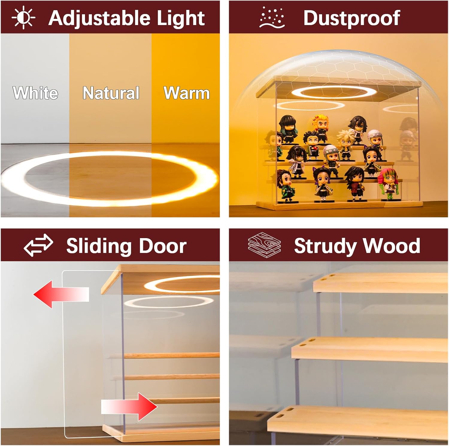 Acrylic Display Case with Adju - Display Case Acrylic recensie en prijs