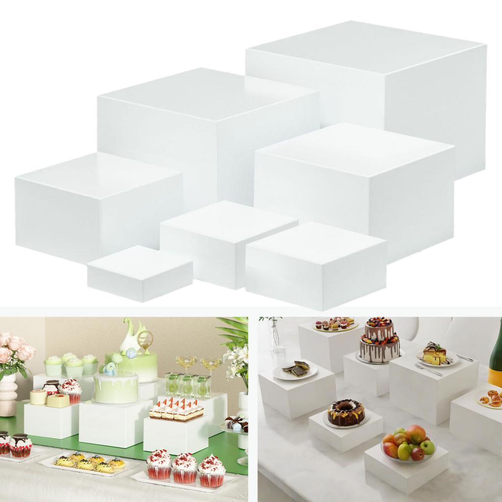 7 Pieces Acrylic Cube Display  - Display Risers Set recensie en prijs