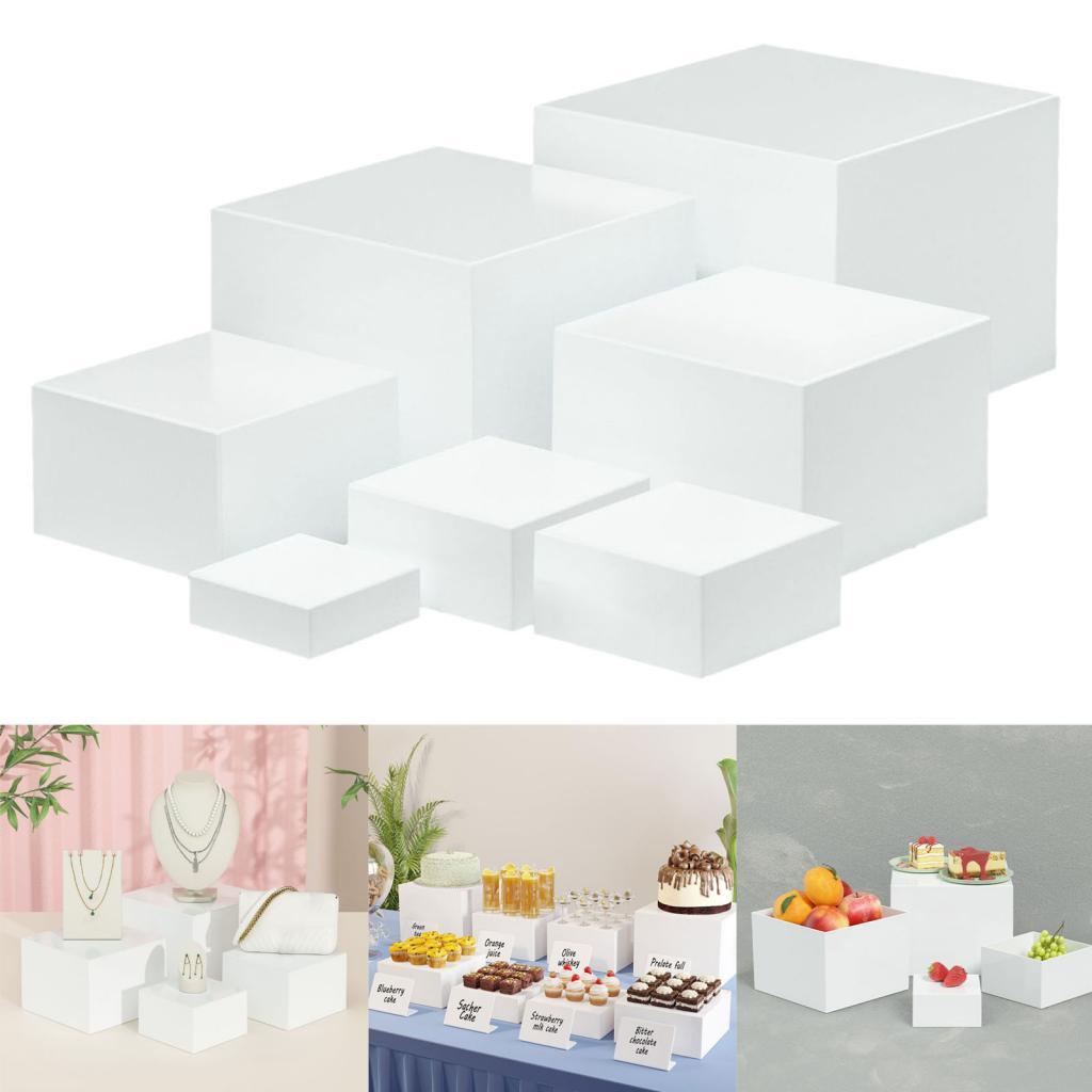 7 Pieces Acrylic Cube Display  - Display Risers Set recensie en prijs