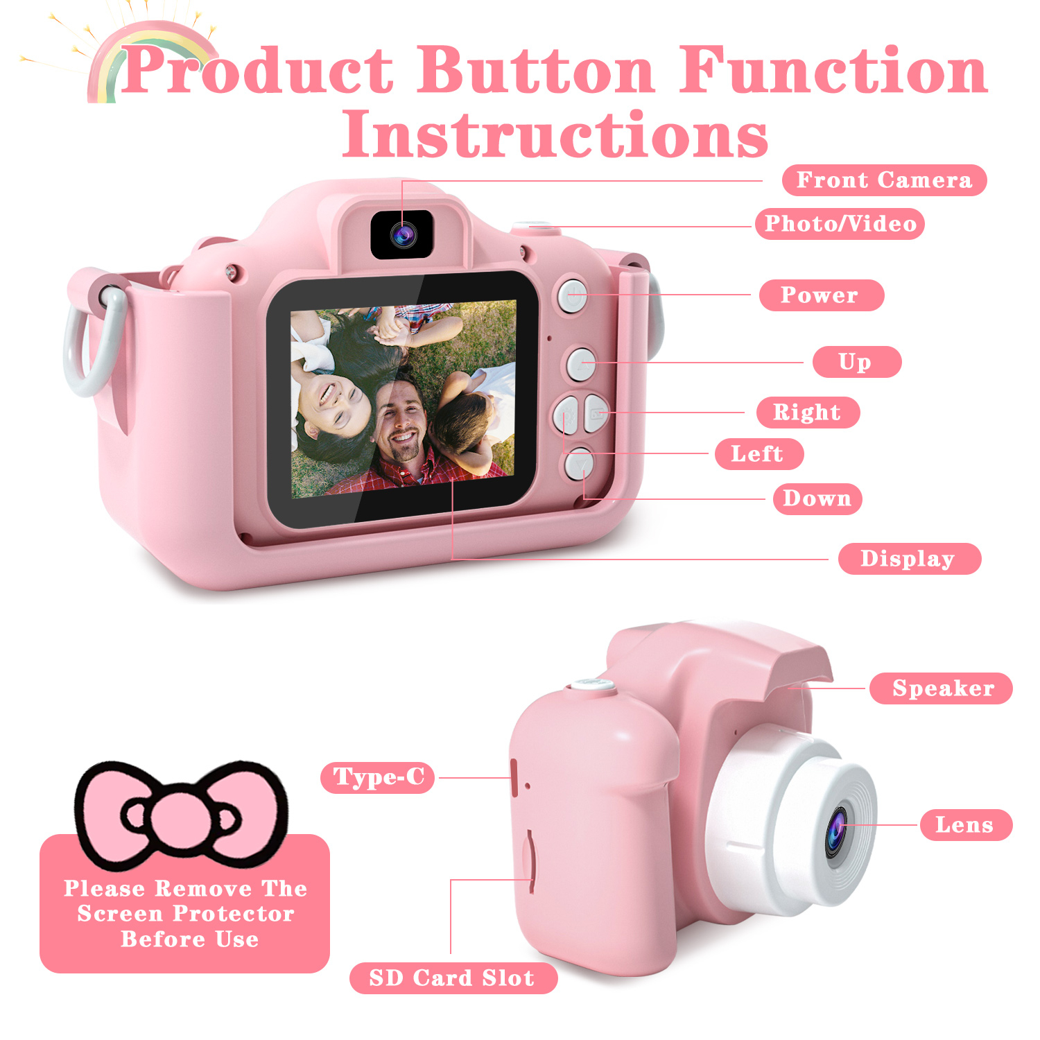 Kids Camera for Girls 1080P HD - Graded Card Display recensie en prijs