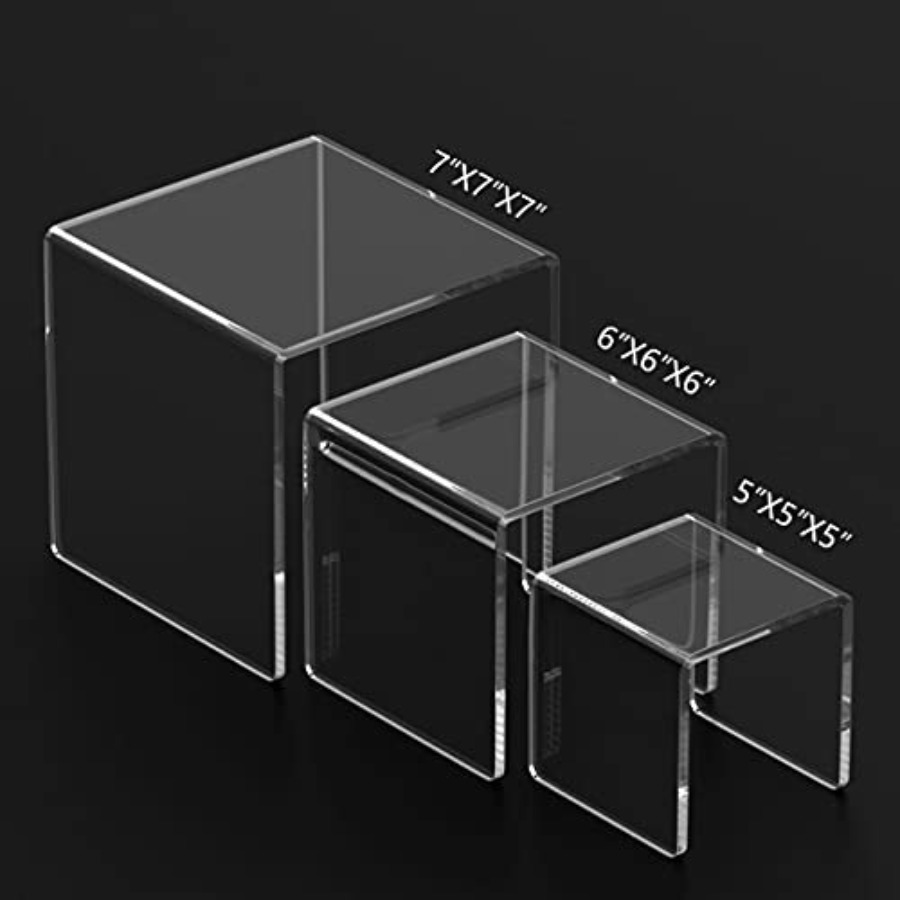 Clear Acrylic Display Risers 2 - Display Risers Set recensie en prijs