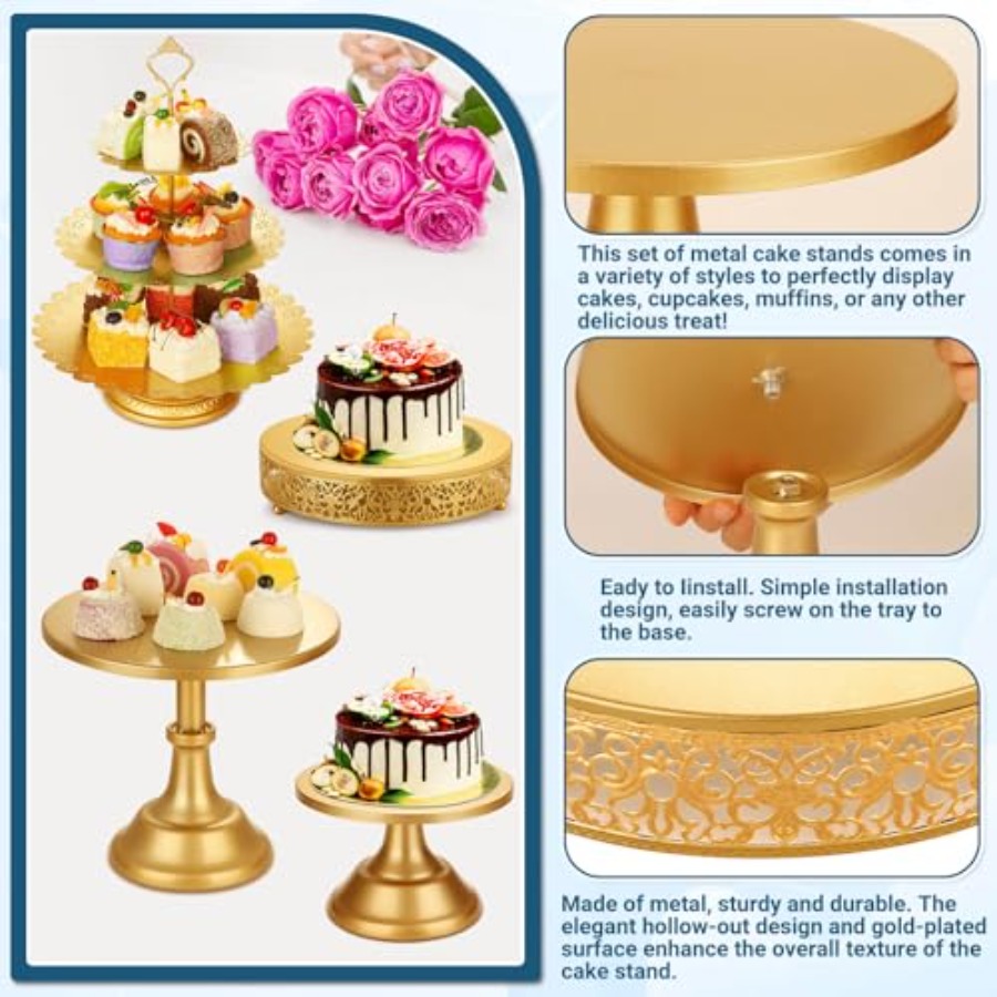 Metal Gold Dessert Table Displ - Display Risers Set recensie en prijs