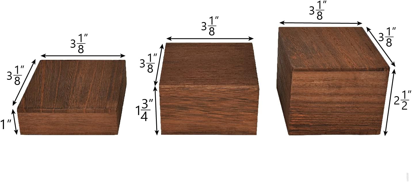 Wooden Display Risers Set - 3  - Display Risers Set recensie en prijs