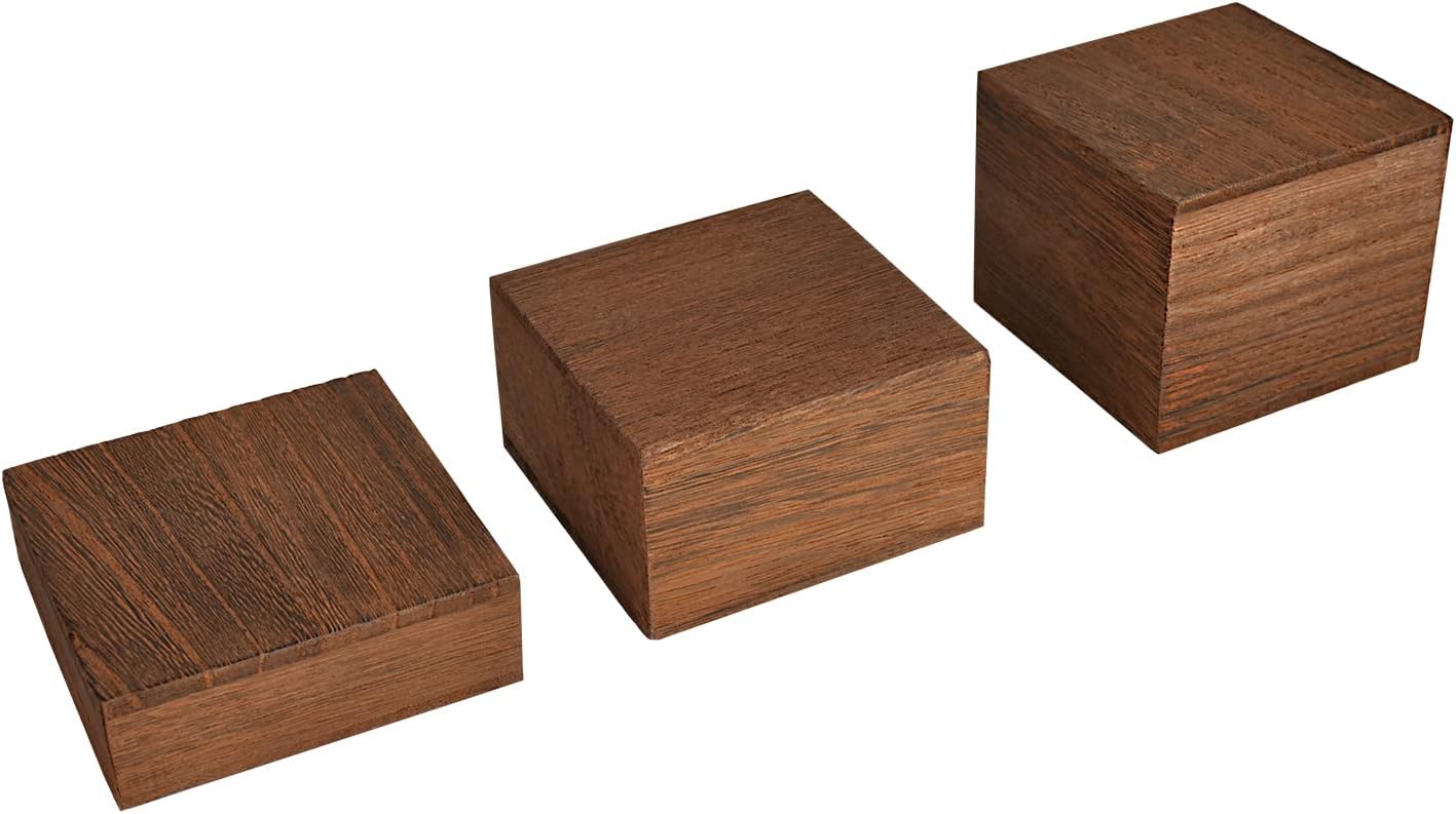 Wooden Display Risers Set - 3  - Display Risers Set recensie en prijs