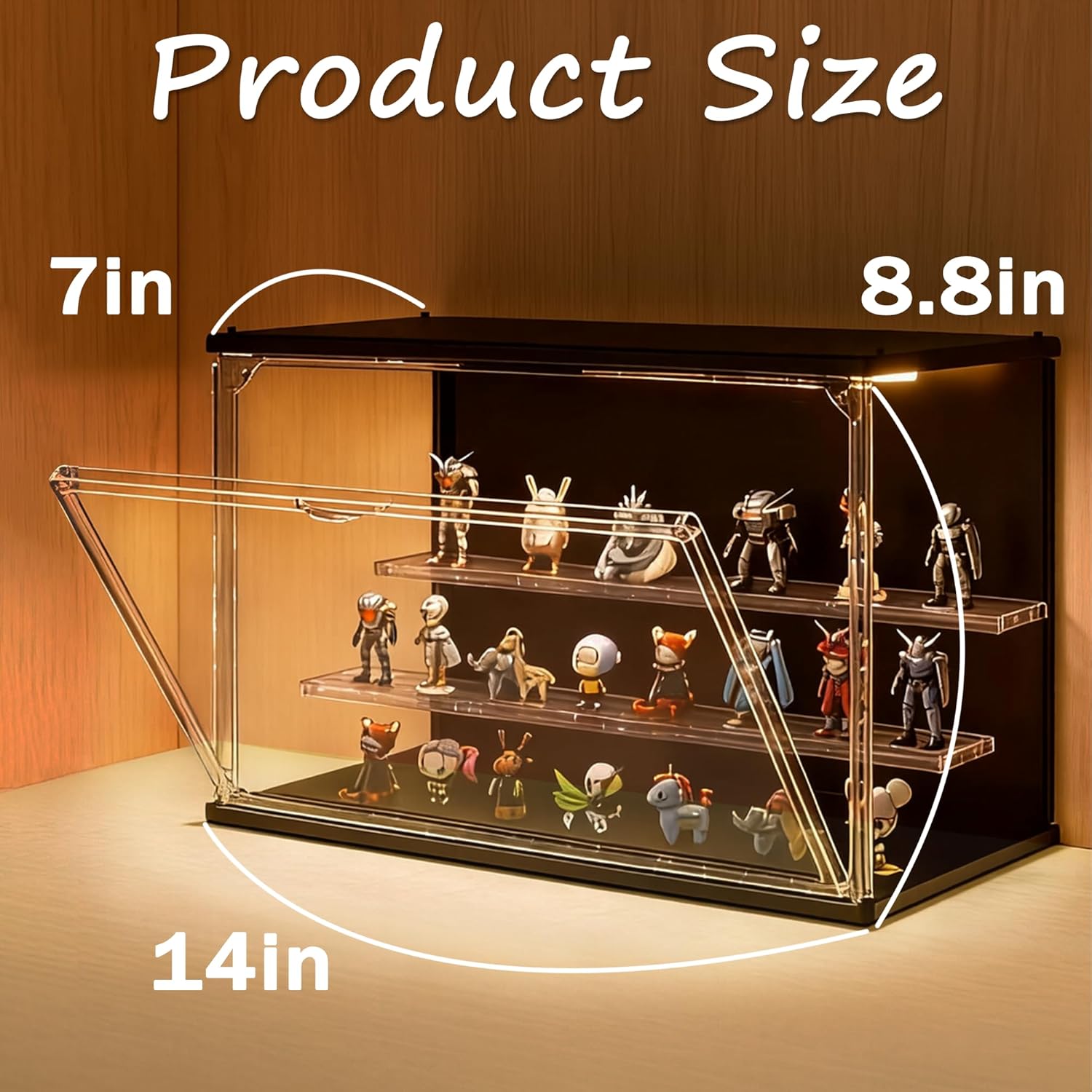 3-Tier Stackable LED Display C - Display Case Acrylic recensie en prijs